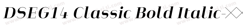 DSEG14 Classic Bold Italic字体转换